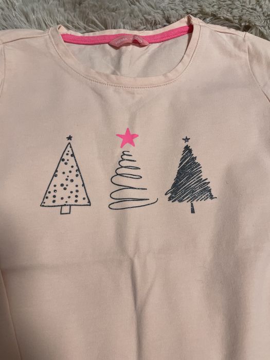 Bluzka koszulka Święta choinka Hema rozmiar 122/128