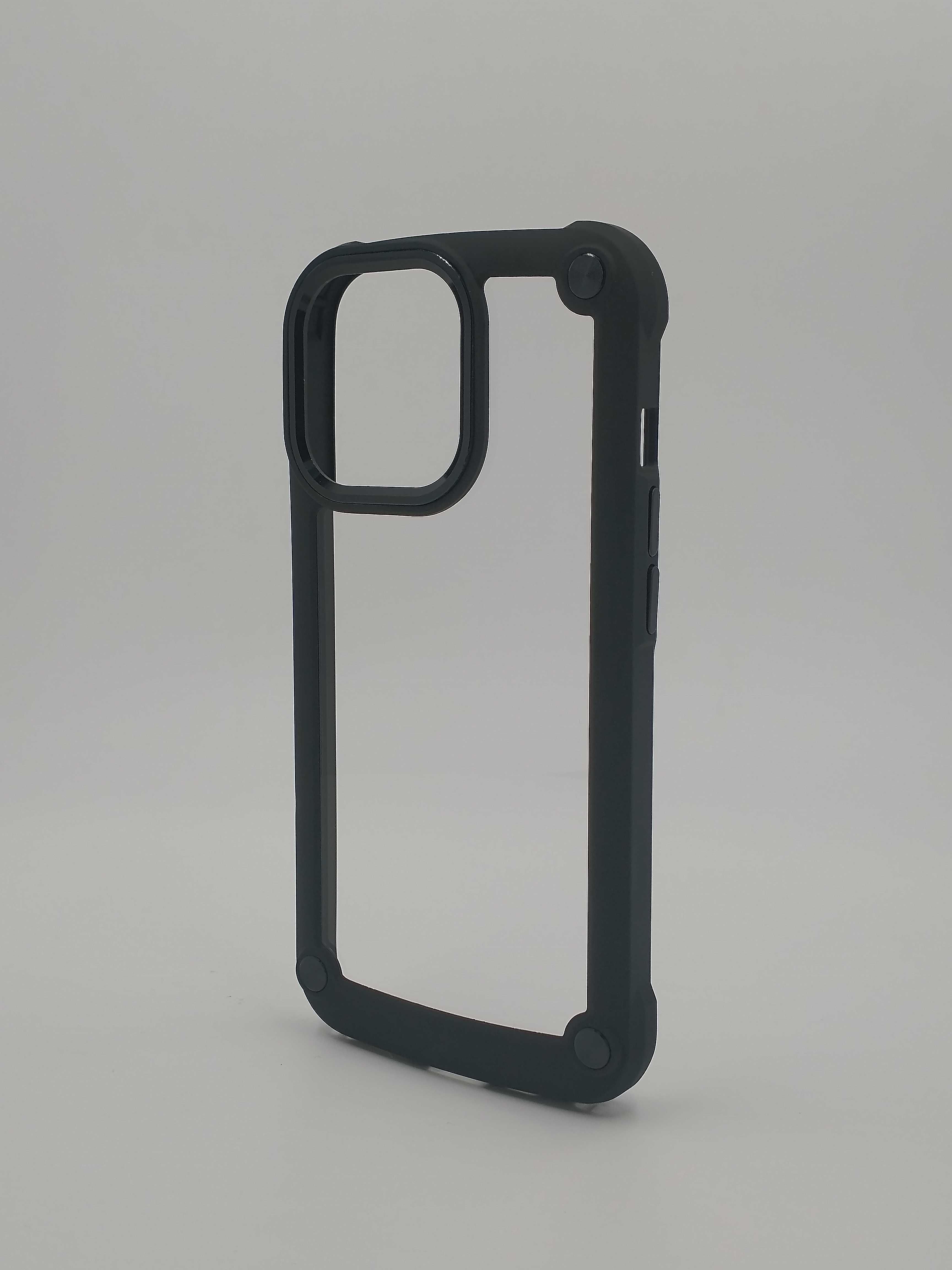 case etui przezroczyste z ramką do Apple iPhone 13 Pro czarny