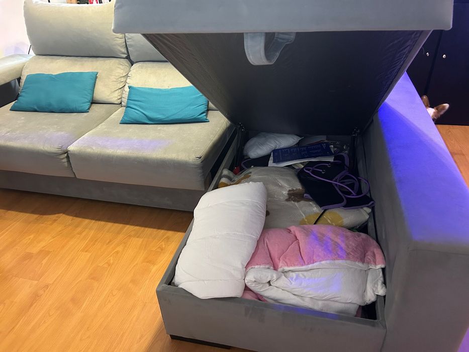 Sofa Chaise longue com arrumacao