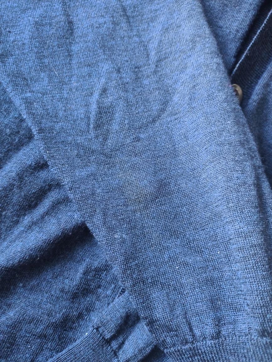 Sweter merino dressmann na guziki kardigan