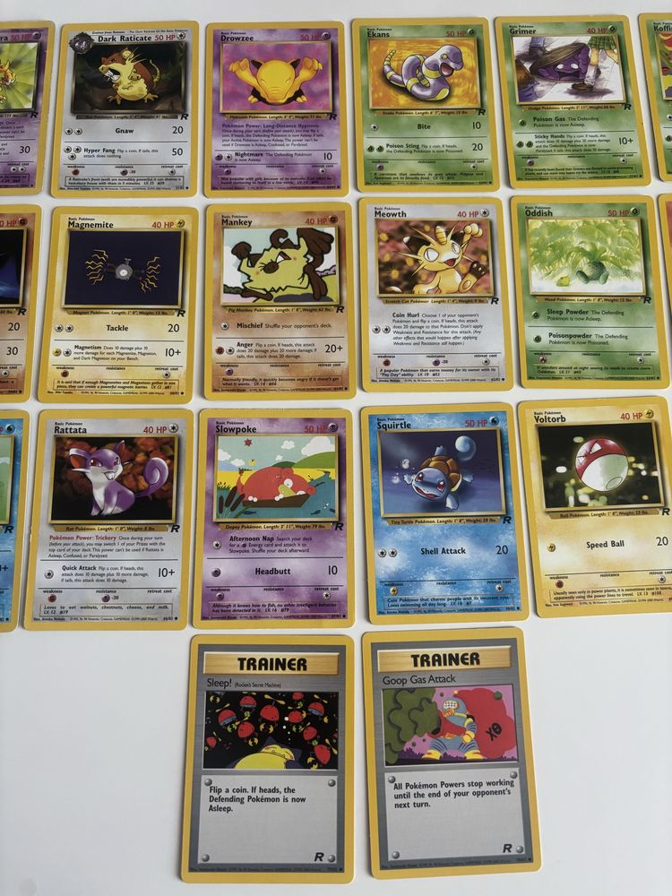 Cartas Pokemon Team Rocket