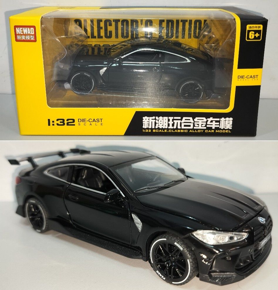 BMW M4 модель 1:32 NEWAO Toys Металл звук свет
