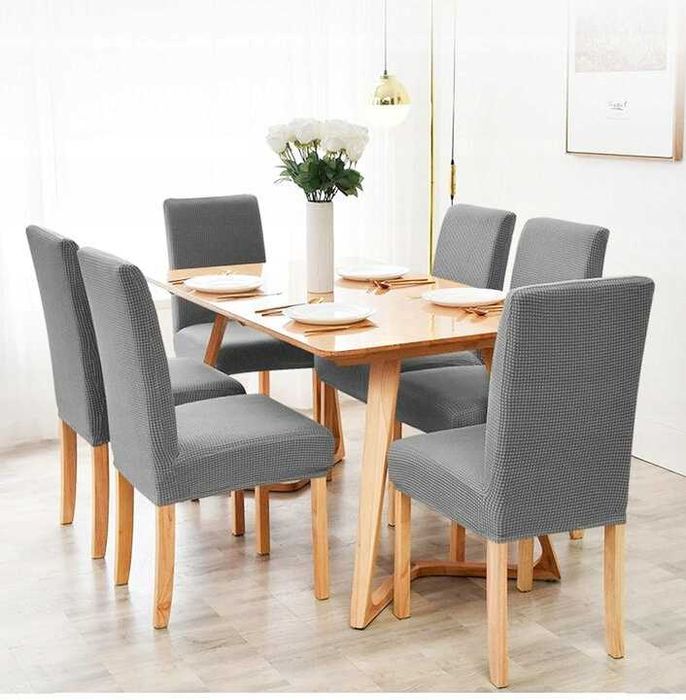 Wytrzymały Szary Pokrowiec Na Krzesła Ochrona przed Zabrudzeniami HIT