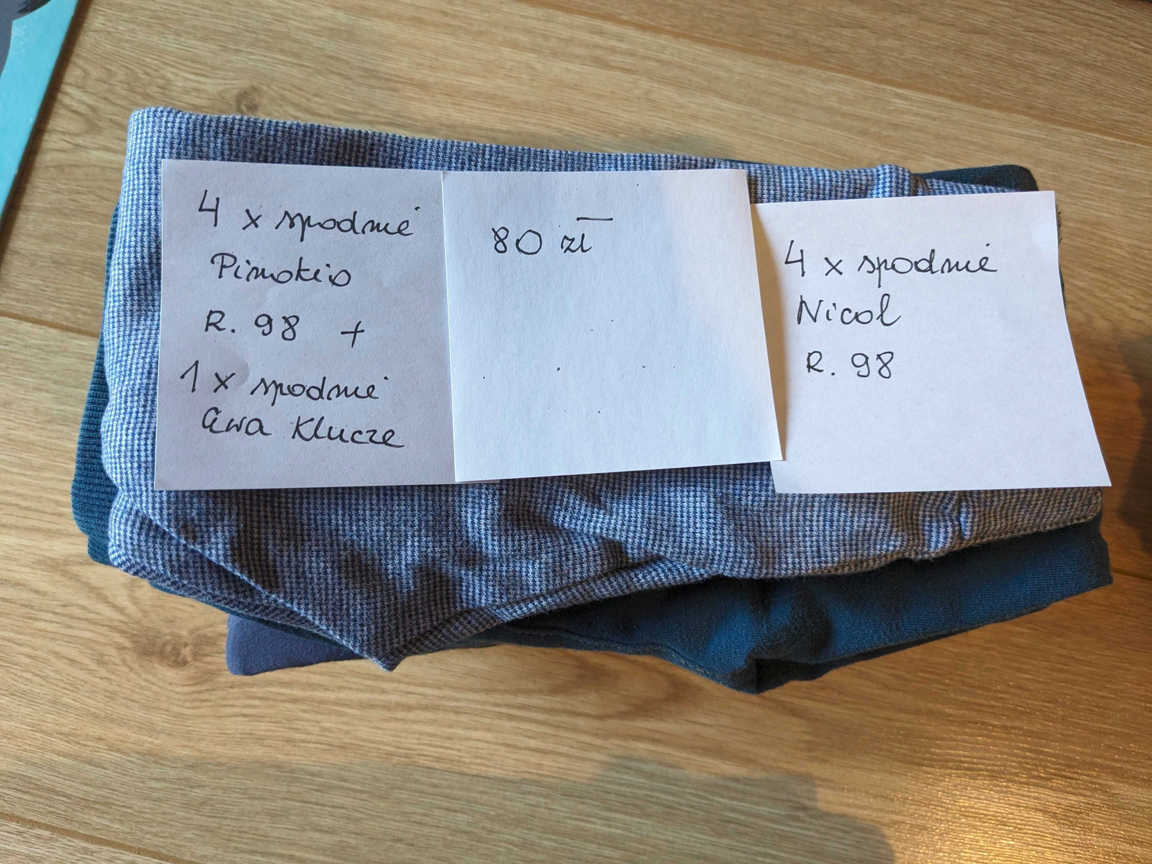 9 x spodnie chłopiec r.98 Pinokio, Nikol, Ewa Klucze
