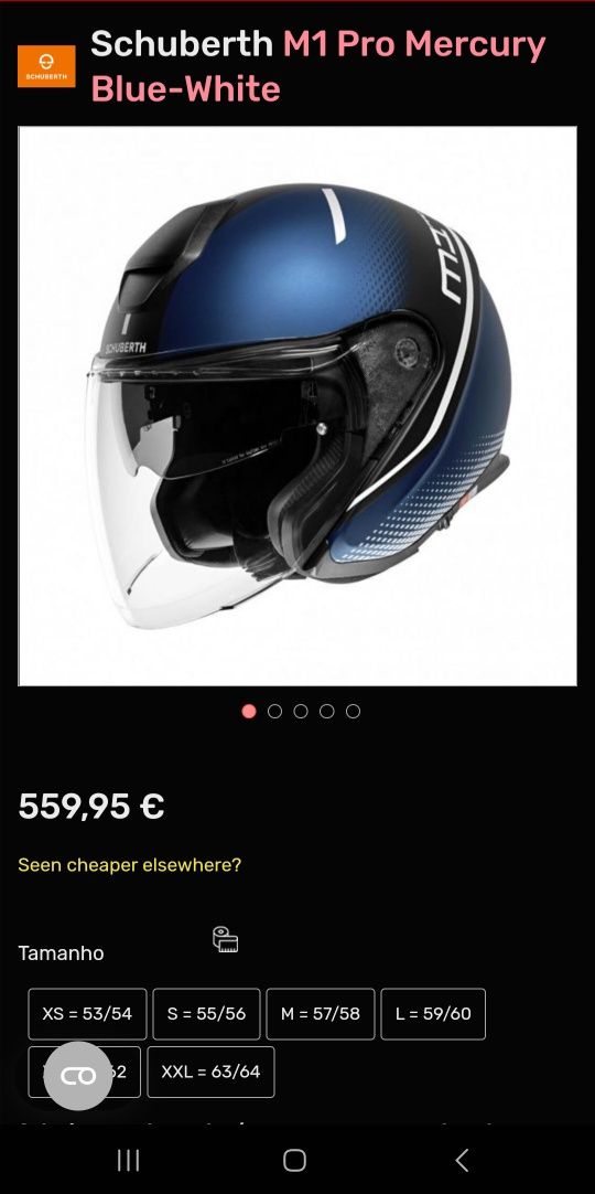 Capacete Schuberth M1 Pro Mercury