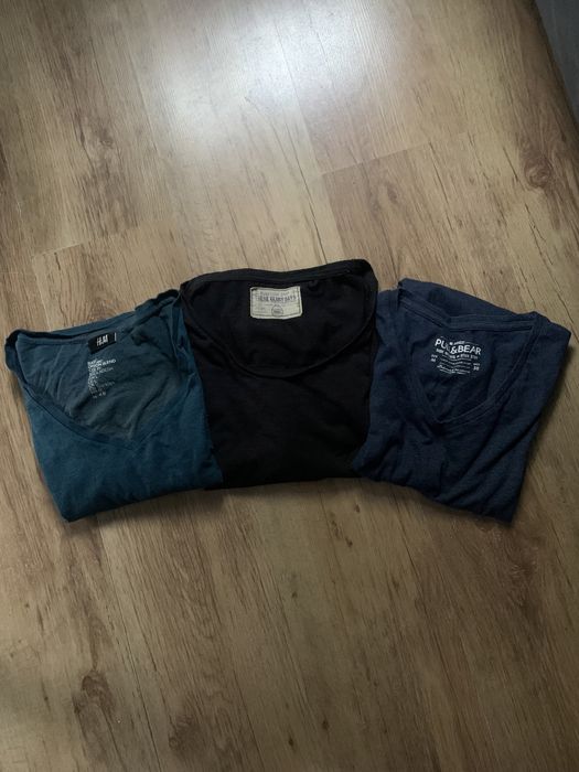 Zestaw 3 szt koszulki H&m Pull &Bear