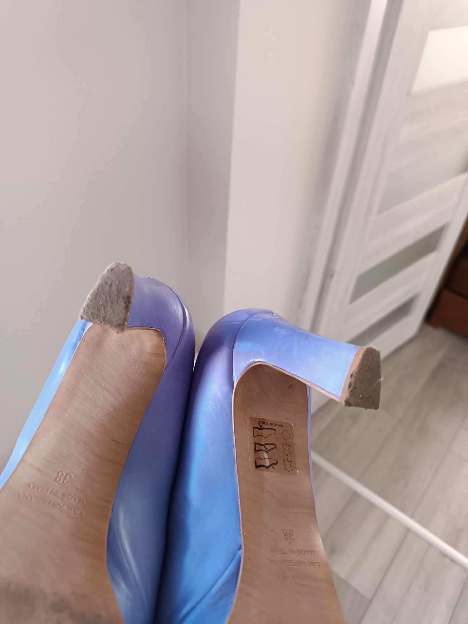 Buty na obcasie Maripé Delice Celadon