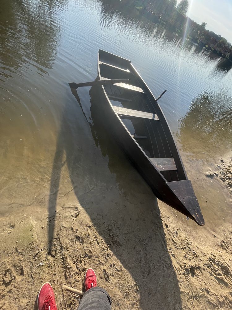 Łódka drewniana łódka z drewna