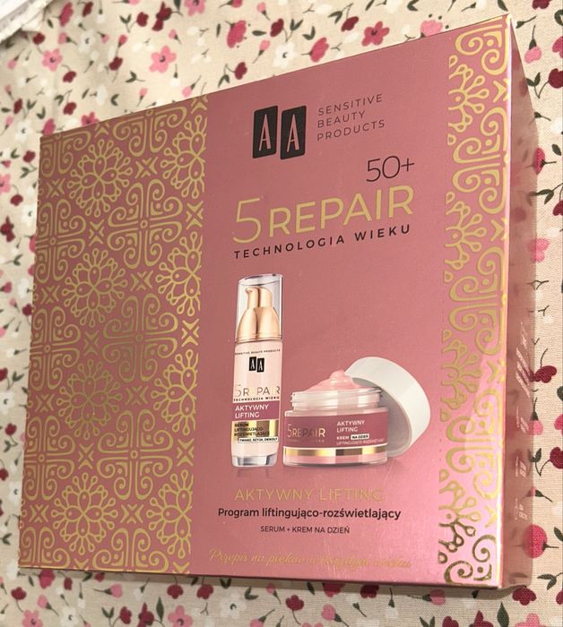 aAA Zesraw prezentowy Krem + Serum Technologia 5Repair Altywny lifting