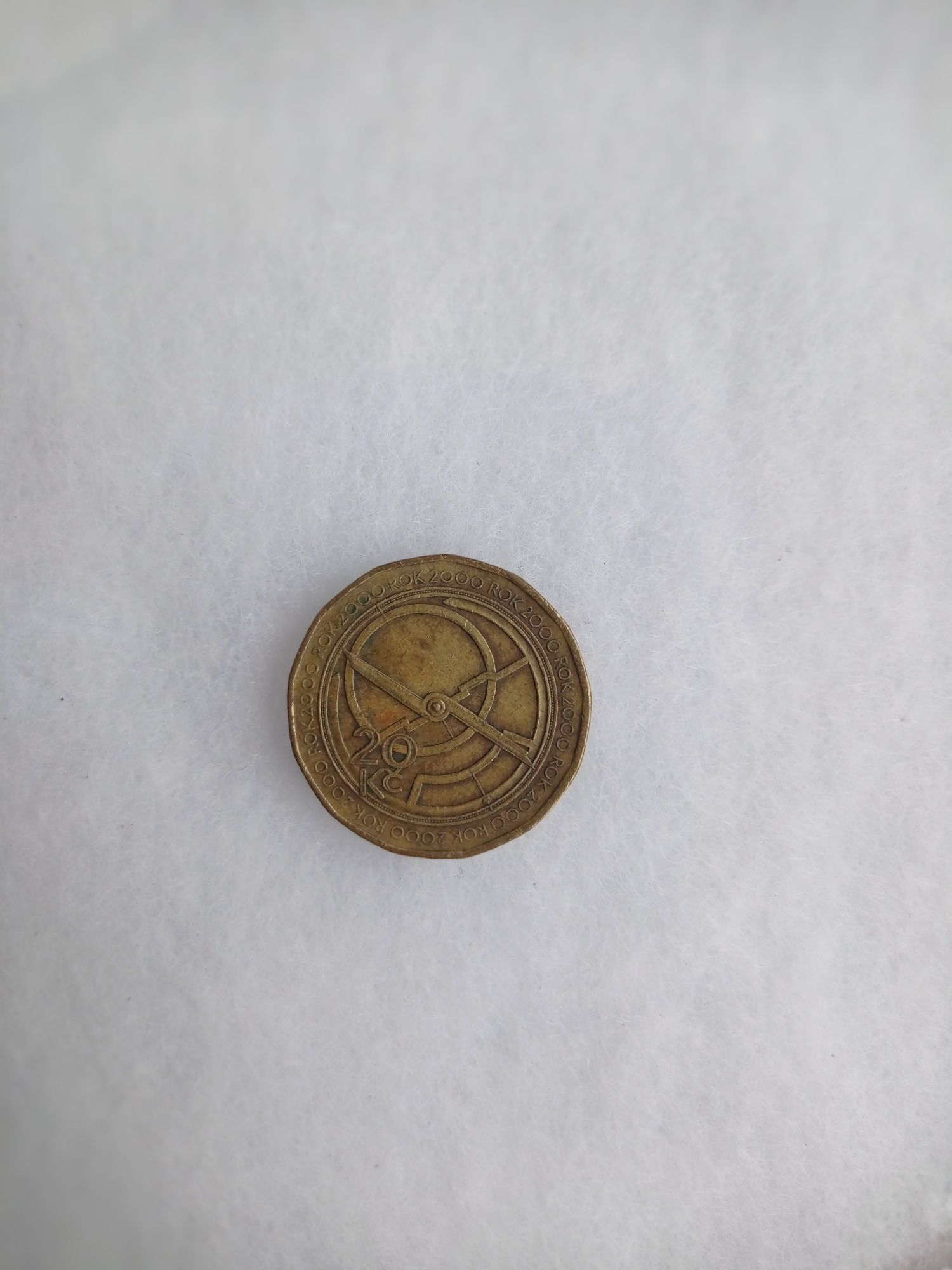 Moneta 20 koron czeskich 2000 r. Millenium
