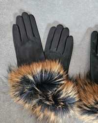Eleganckie rękawiczki naturalna skóra jenot