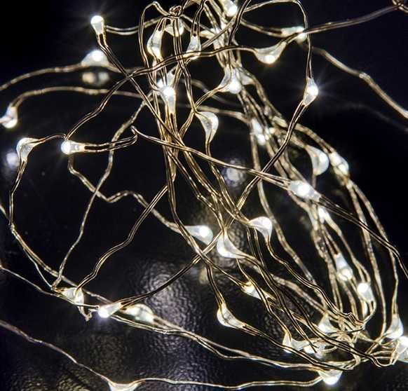 Светодиодная лед гирлянда 3 м led от солнечных батареек