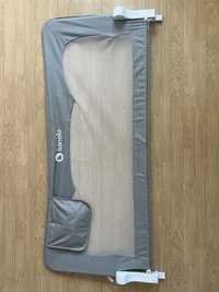 Barierka ochronna do łóżka Lionelo Hanna 66 x 150 cm szara