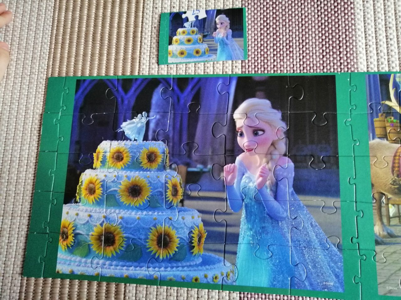 Puzzle z bajki Anna i Elsa kraina lodu Frozen 3w1.
