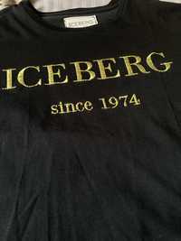 T-shirt ICEBERG since 1974 koszulka czarna L