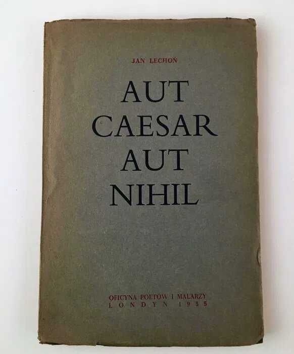 Jan Lechoń American Transformations 1 wyd AUT CAESAR AUT NIHIL numerow