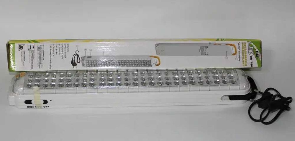 LED-лампа з акумулятором біла 78led з резервним живленням литий