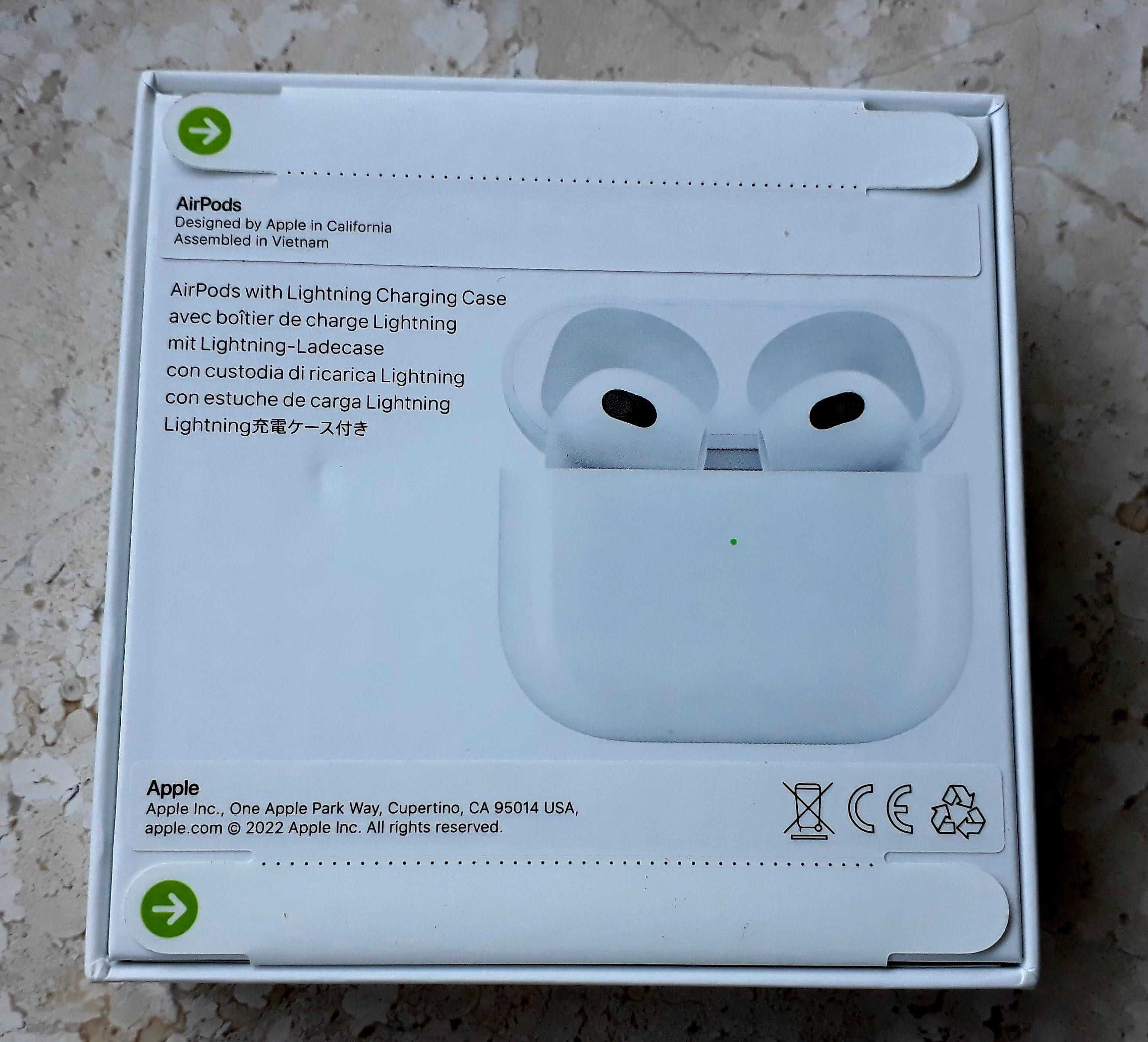 NOWE Apple Airpods 3 z etui ładującym Lightning