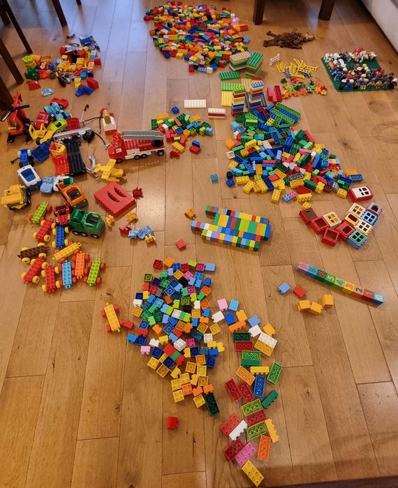 Lego Duplo klocki, 13kg, wielki miks, zestaw