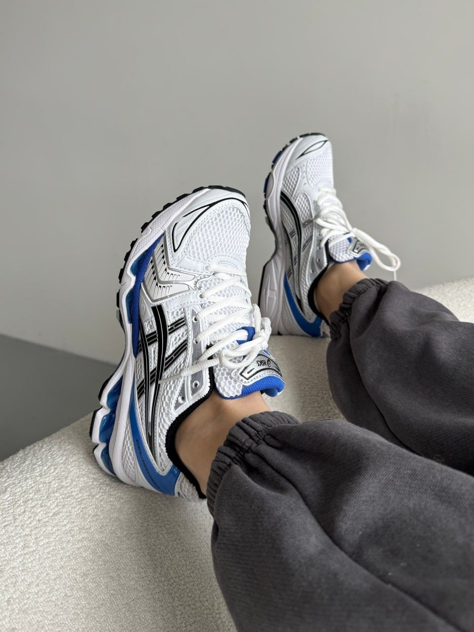 Чоловічі кросівки Asics Gel-Kayano 14 White/Blue(весна/літо)