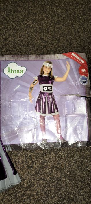 Kostium strój 7-9 l dziewczynka 122 robot 128 kosmos 134 astronauta 14