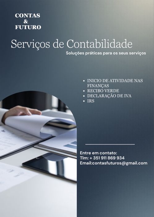 Prestaçao de serviços de contabilidade / Trab.Indep / Recibos Verdes