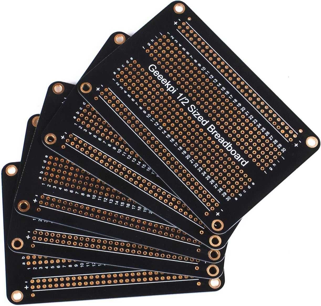 GeeekPi Zestaw 5 szt. proto płytka prototypowa PCB pozłacana