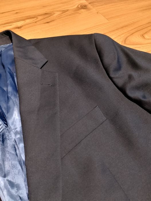 Granatowa Wełniana Męska Marynarka Charles Tyrwhitt  Slim Fit