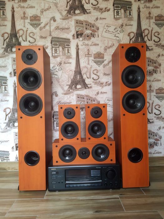 Колонки Gemix 2х100Вт. Усилитель Onkyo USB HDMI 3D 4kUltra Pioneer JVC