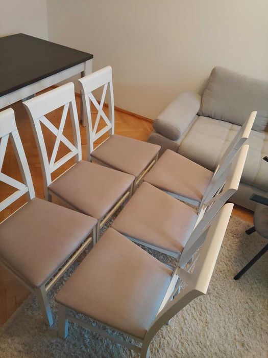 Krzesła Bukowe Alla 2 (6szt) Białe