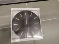 Nowy czarno złoty zegar ścienny 30 cm