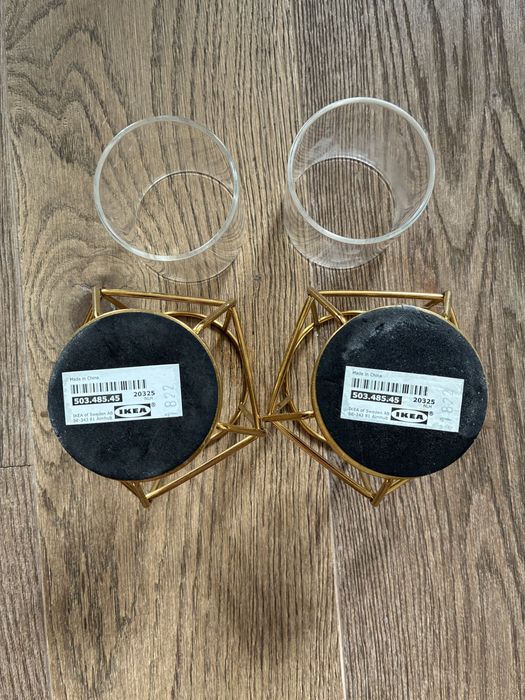 Zestaw dwóch świeczników