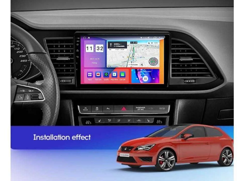 Radio samochodowe Android Seat Leon (9", LHD, UV) 2012.-2018