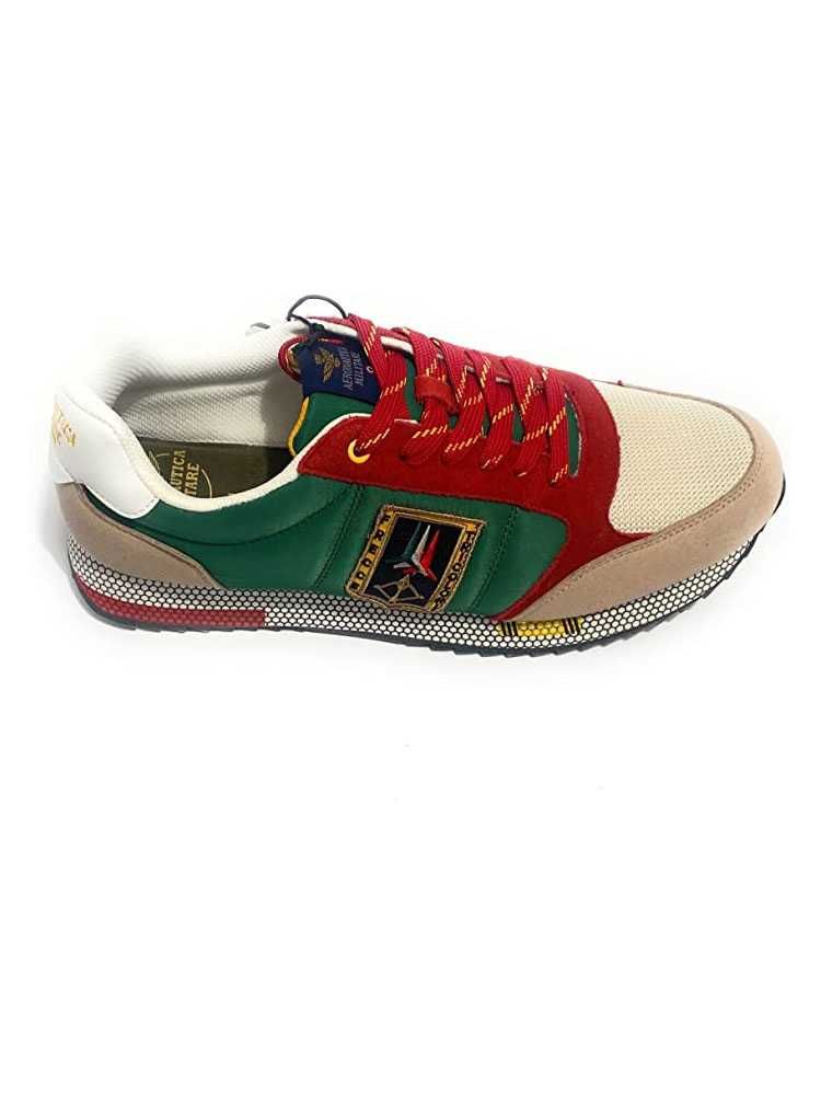 Aeronautica Militare Sneakers Frecce Tricolori SC213 Green Red