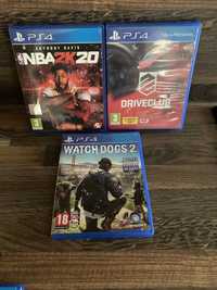 PlayStation Ps 4 NBA 2K 20, DriveClub, Watch Dogs 2! Wymiana!