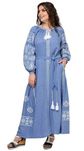 Неймовірно красива жіноча лляна сукня-вишиванка , розміри S, M, L, 2XL