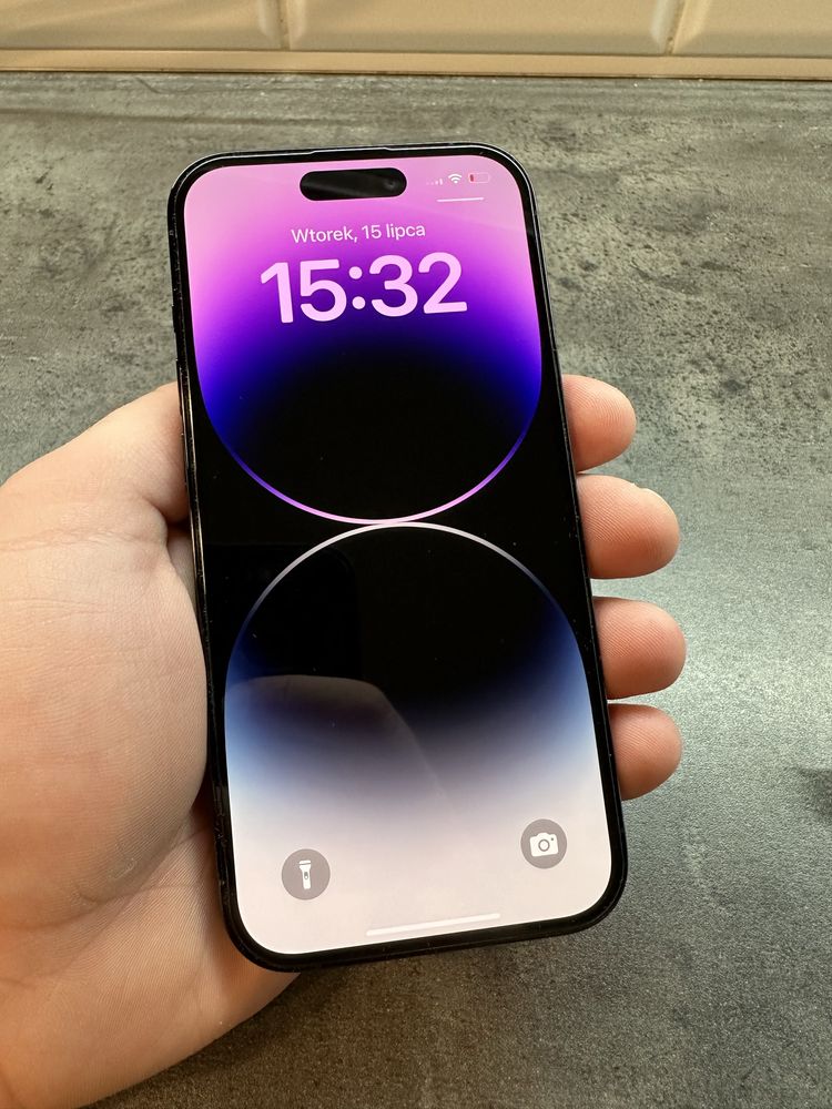 iPhone 14 Pro 128GB czarny – Stan BDB, po wymianie płyty