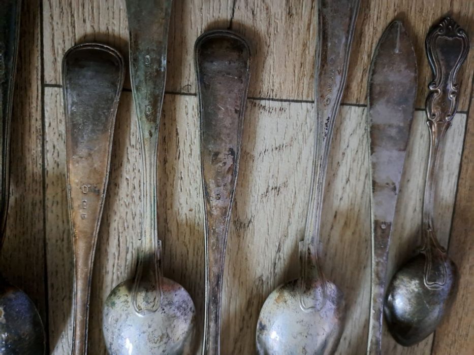 Stare srebrne sztućce