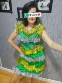 Новогоднее платье костюм Ёлочки елки ялинки