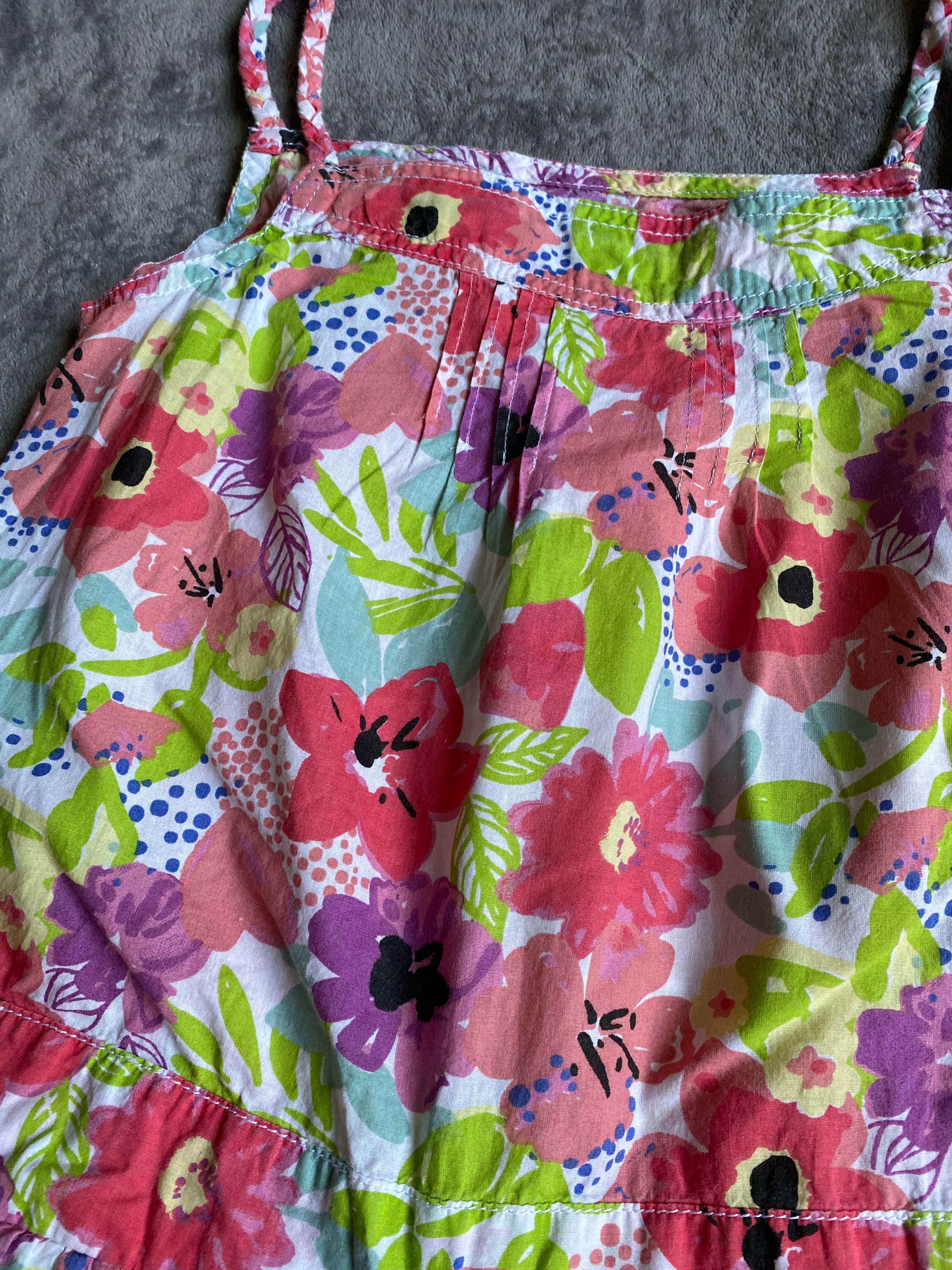 Piękny letni kombinezon w kwiaty M&S nowy ! - rozm. 140