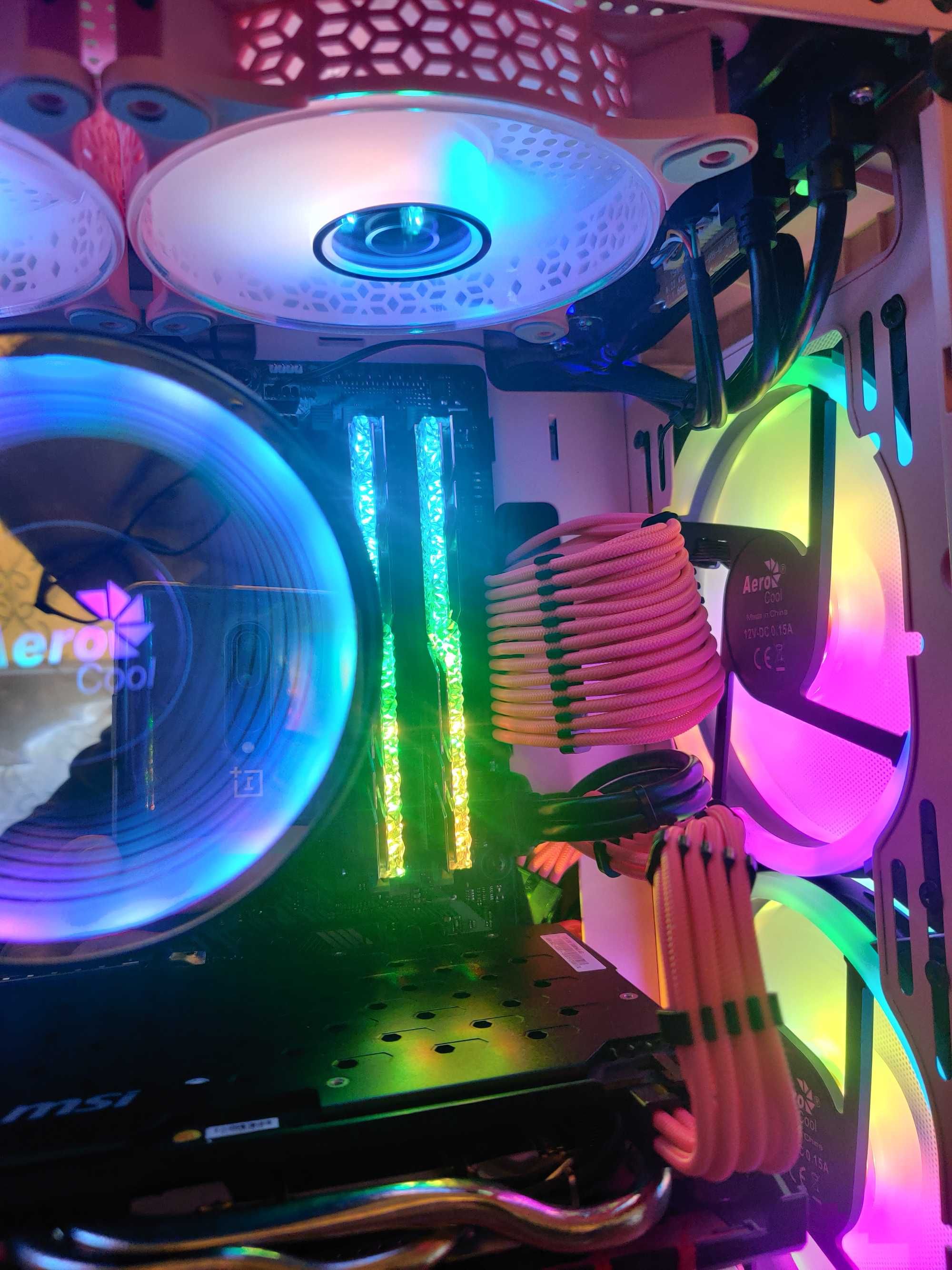Komputer różowy (unikatowy) Pink Lady PC Desktop Gamingowy