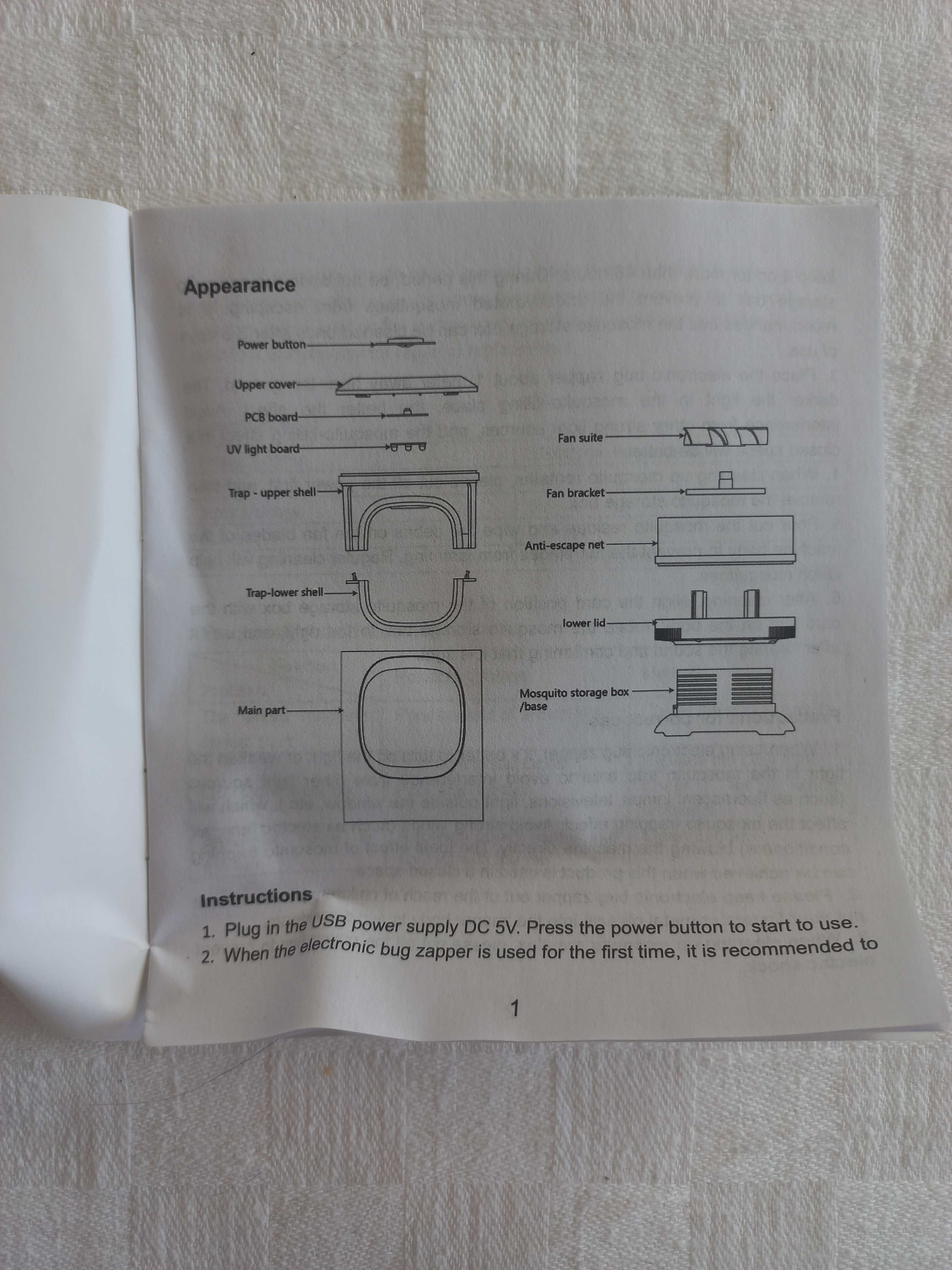 Armadilha de insetos eletrónica silenciosa