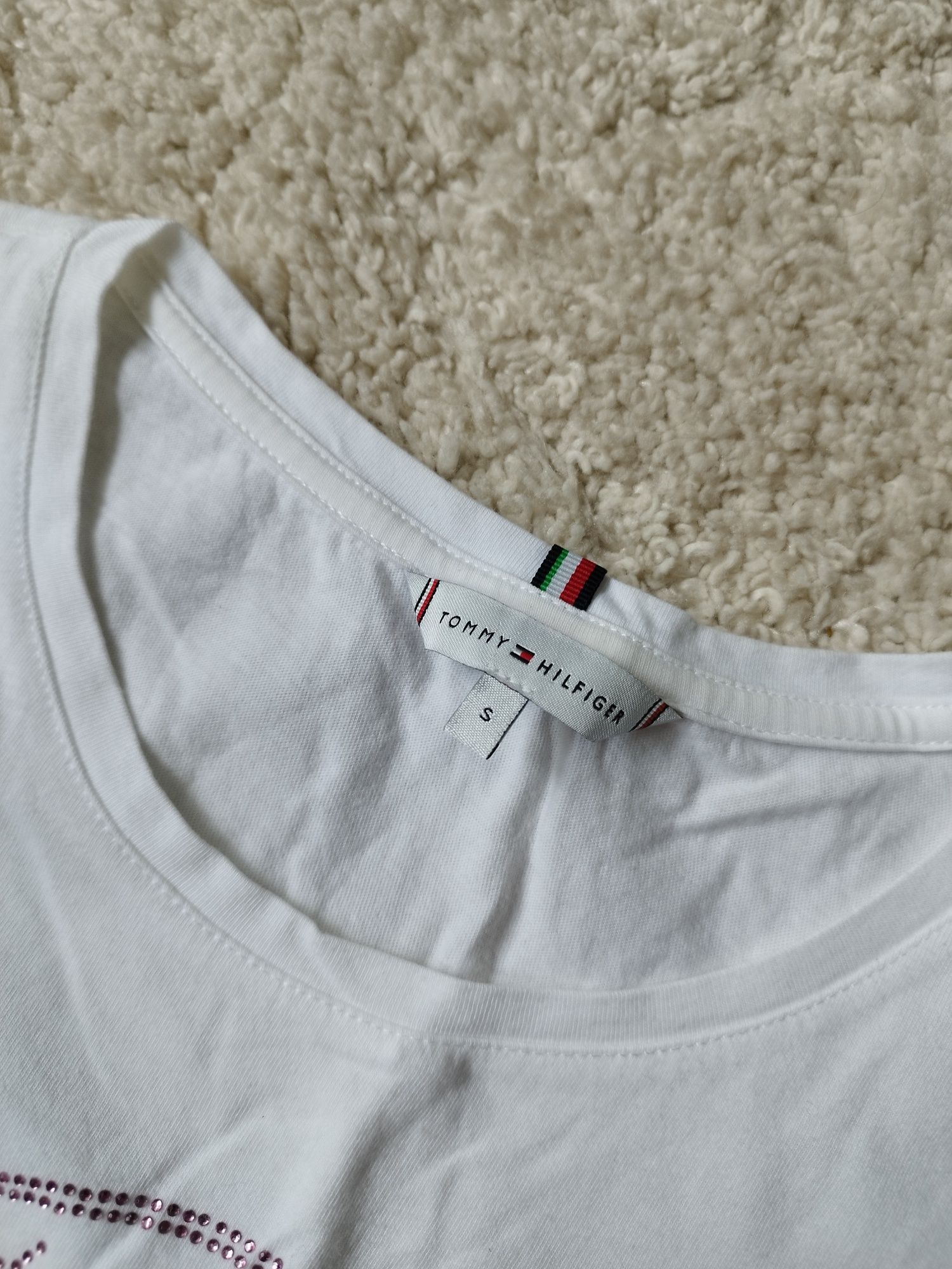 Tommy Hilfiger damska biała koszulka r.36