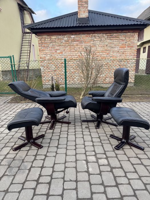 Крісло реклайнер шкіра (0078,0081)крісло релакс Розкладне крісло