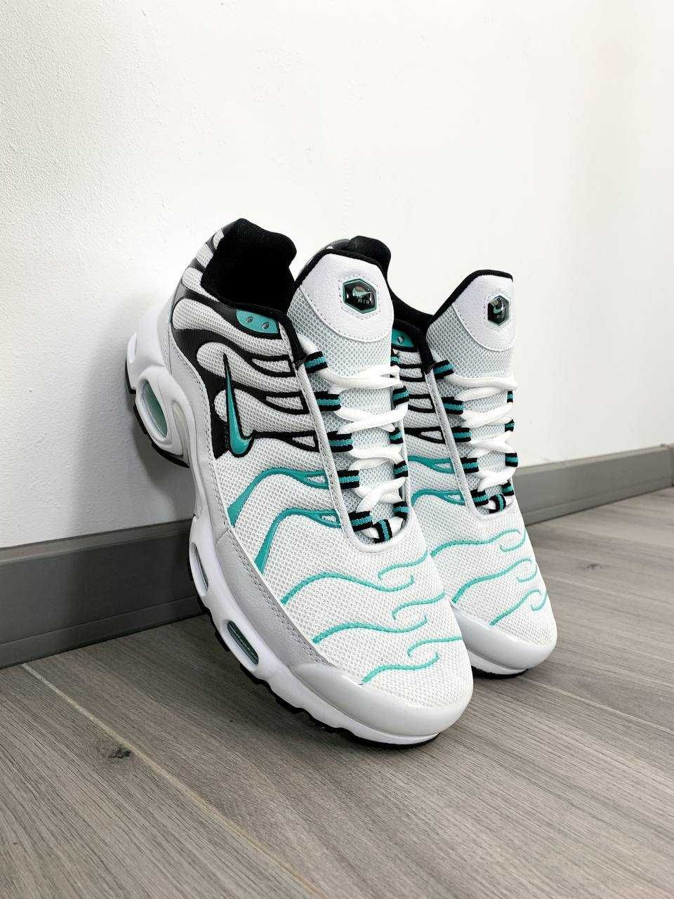 (БЕЗ ПЕРЕДОПЛАТИ) Nіke Air Max Plus TN Tiffany  найк аір макс тн білі