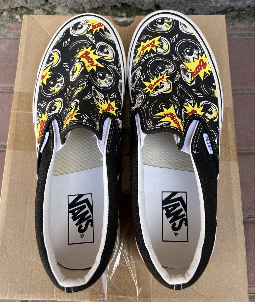 Слипоны vans rock boom, кеды, кроссовки 42.5