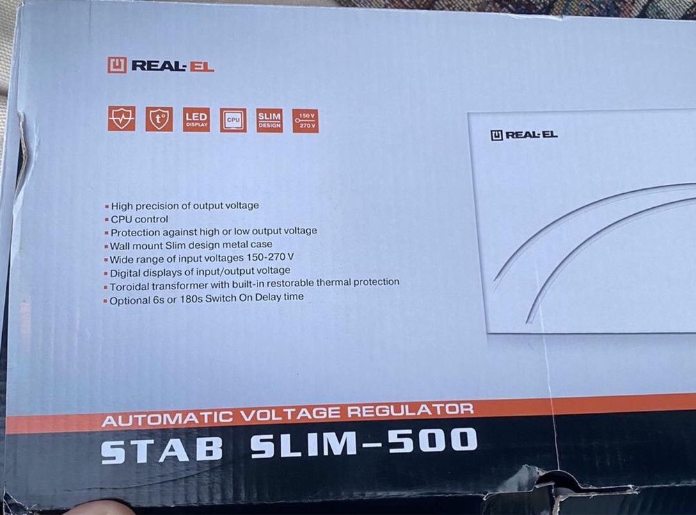 Стабилизатор напряжения Real-El slim 500