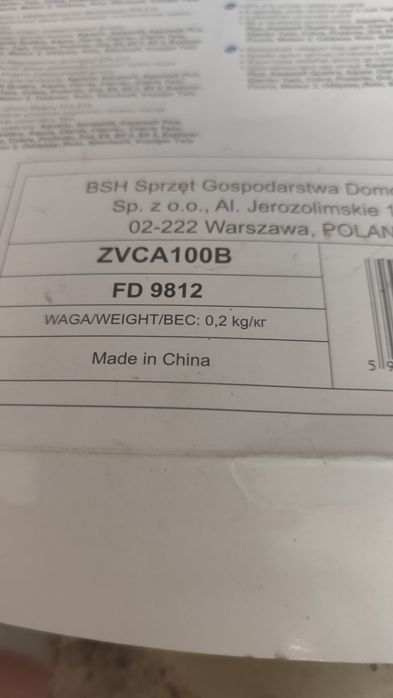 Zestaw do prania do odkurzacza Zelmer