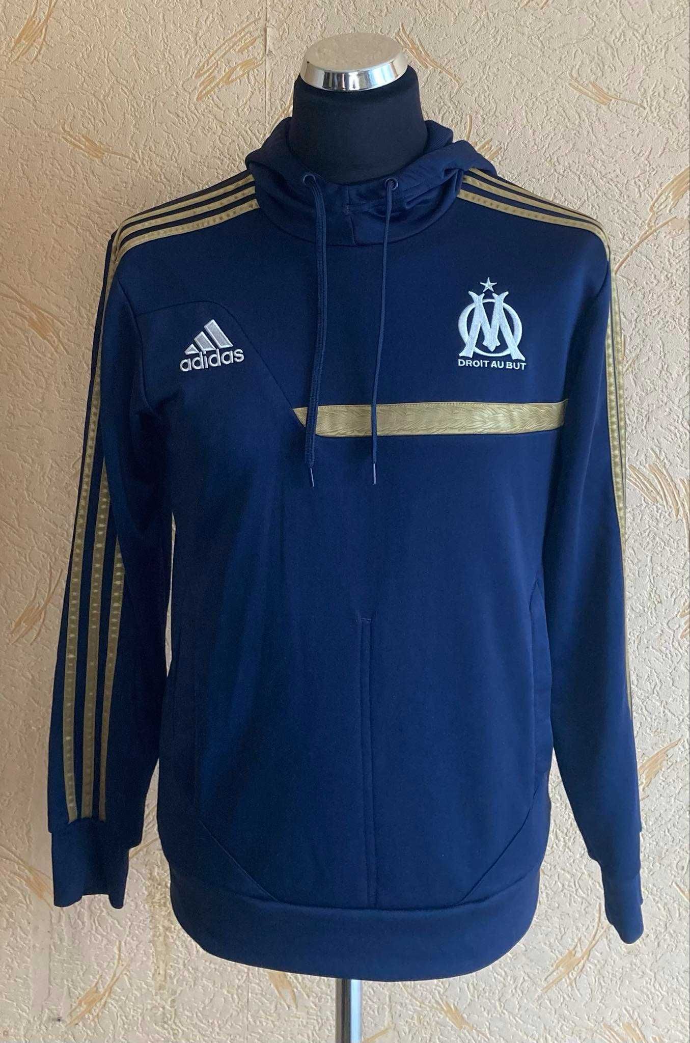 Bluza z kapturem męska Olympique Marsylia 2013/2014 Adidas roz. S