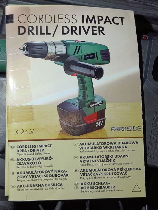 Wiertarko-Wkrętarka Udarowa Parkside X24V KH3170 Zestaw Kompletny!